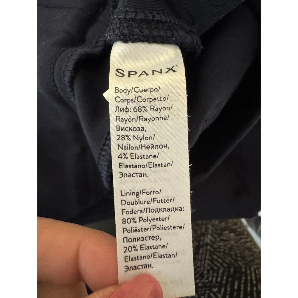 Spanx The Perfect Pant Ankle 4-Pocket High Waisted Leggings Navy S Small 20202Q‎